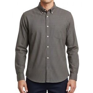 J.Crew Shirt Mens XL Brown Plaid Button Down Long Sleeve‎ Soft Slim Fit